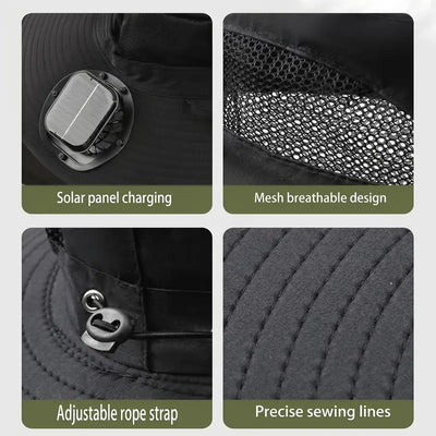 Flexmate Pro - Triple Solar-Fan Cooling Hat (Sales)