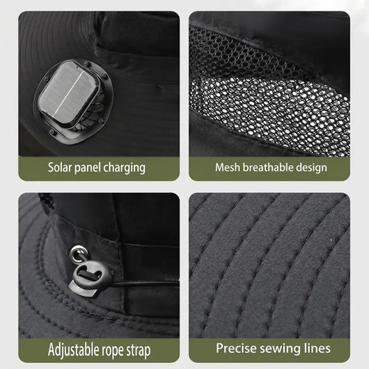 Flexmate Pro - Triple Solar-Fan Cooling Hat (Sales)