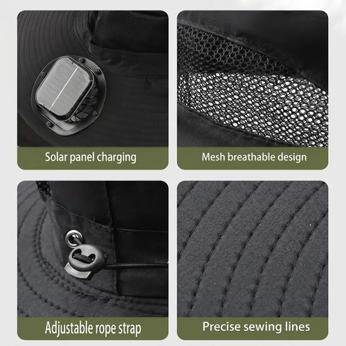 Flexmate Pro - Triple Solar-Fan Cooling Hat (Sales 2)