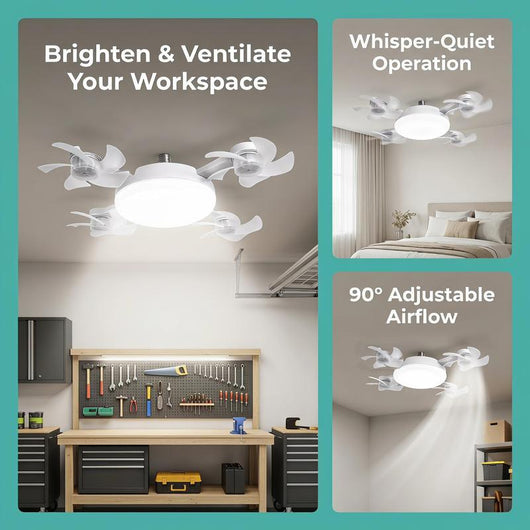 Sprintz™ Socket Ceiling Fan Light