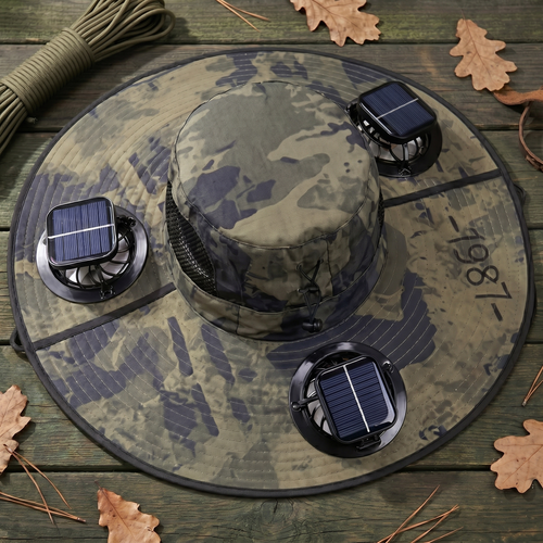 Flexmate Pro - Triple Solar-Fan Cooling Hat